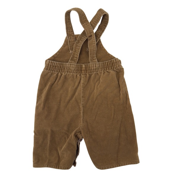 Vtg Toddletime JCPenney Baby Corduroy Overalls Brown Size 1/2 13.5-18 lbs 6-9 Mo - Picture 4 of 6